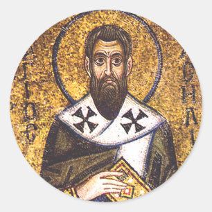 Sticker Rond Mosaïque de saint Basile le Grand