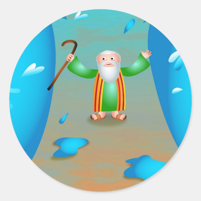 Sticker Rond Moses (Devant)