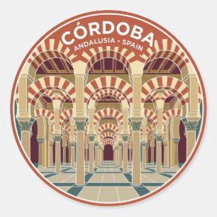 Sticker Rond Mosquée-cathédrale de Cordoue Espagne