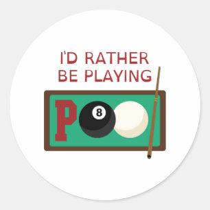 Sticker Rond Mot du pool