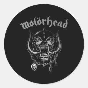 Sticker Rond Motã (Tête Métallique Warpig