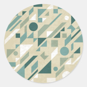 Sticker Rond motif Abstrait
