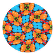 Motif coloré de variation florale