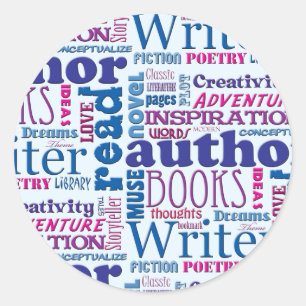 Sticker Rond Motif d'auteurs d'amusement