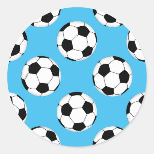 Sticker Rond Motif de balle de football