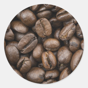 Sticker Rond Motif de café