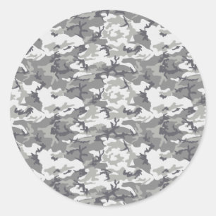 Sticker Rond Motif de Camouflage, Motif militaire, Camo, Armée