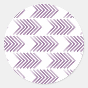 Sticker Rond Motif de flèche Tribal Violet