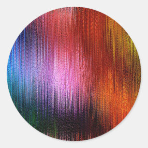 Sticker Rond Motif de fond coloré