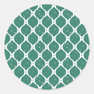 Sticker Rond Motif de Noël 119