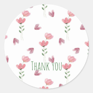 Sticker Rond Motif de pétale floral