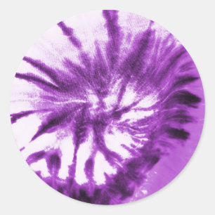 Sticker Rond Motif de teinture pourpre