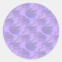 Motif de tigre violet