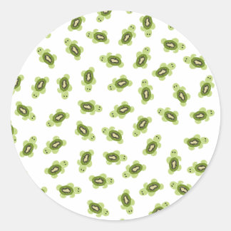 Sticker Rond Motif de tortue mignonne