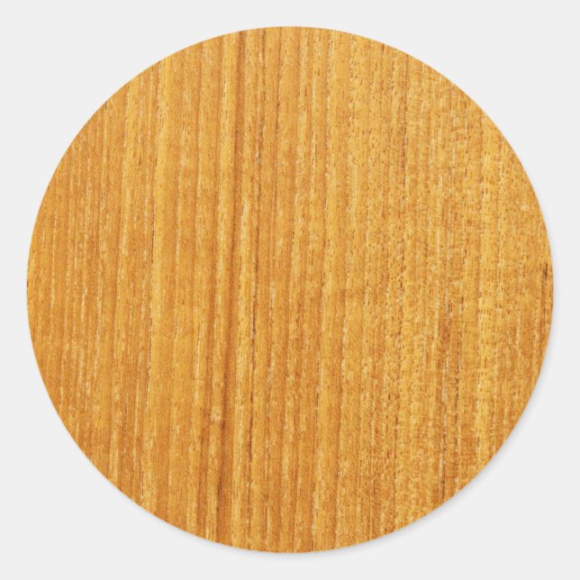 Sticker Rond Motif du grain de bois (Devant)
