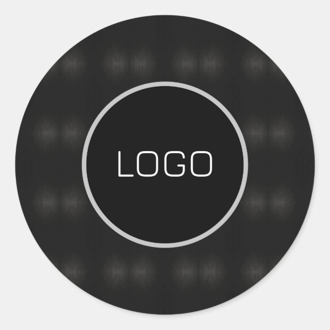 Sticker Rond motif en acier Abstrait (Devant)