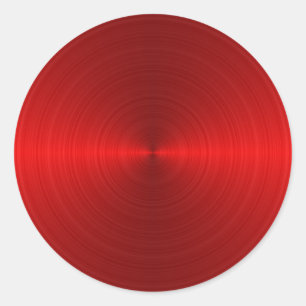 Sticker Rond motif en métal rouge circulaire