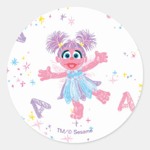Sticker Rond Motif Étincelle d'Abby Cadabby