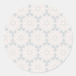 Sticker Rond Motif géométrique islamique