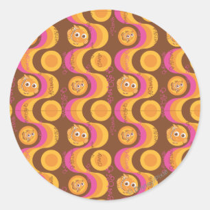 Sticker Rond Motif Nemo Retro