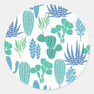 Sticker Rond motif plante