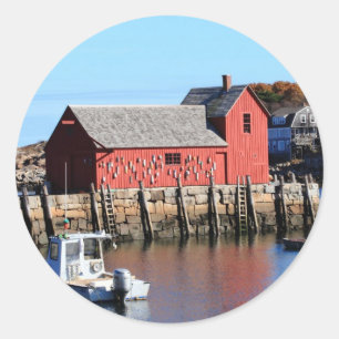 Sticker Rond Motif Rockport Numéro 1