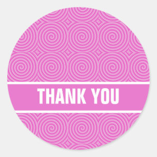 Sticker Rond Motif rose de Lollypop