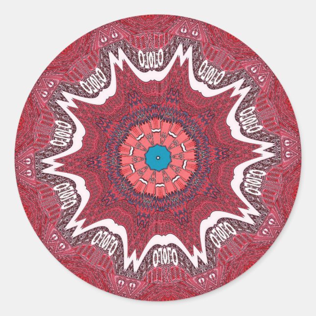 Sticker Rond Motif tribal de l'ethnie Sindh.jpg (Devant)