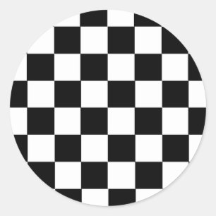 Sticker Rond Motif vérificateur