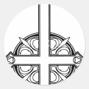 Sticker Rond Motif vertical supérieur