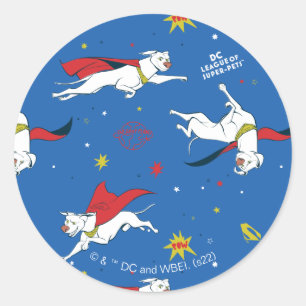 Sticker Rond Motif volant Krypto