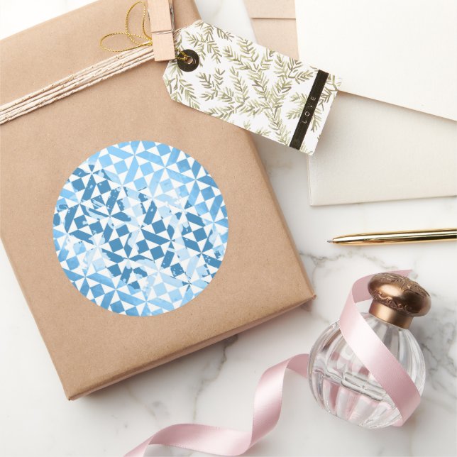 Sticker Rond Motifs d'aquarelle (Cadeaux)