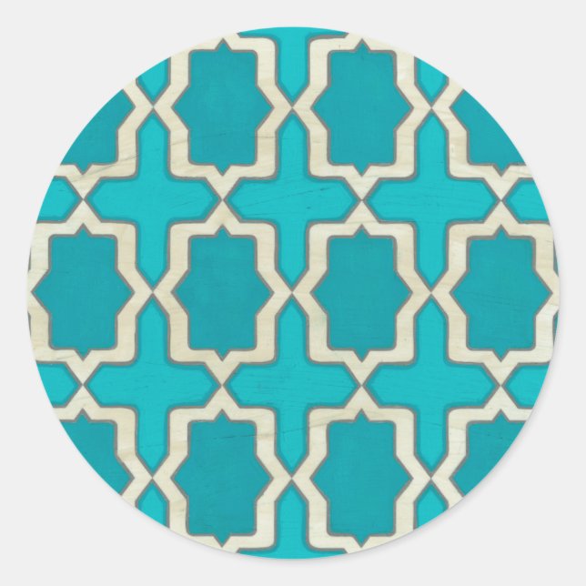 Sticker Rond Motifs du marché V (Devant)