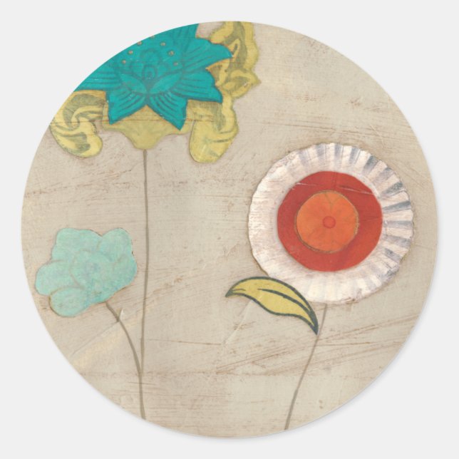 Sticker Rond Motifs pétaux I (Devant)