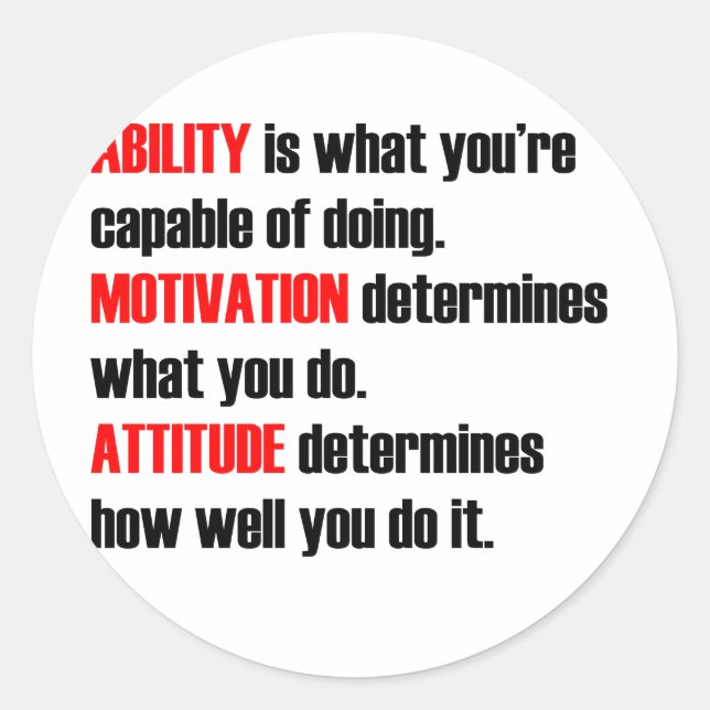 Sticker Rond motivation (Devant)