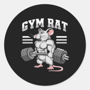 Sticker Rond Motivation Bodybuilding Poids Vêtement Gy