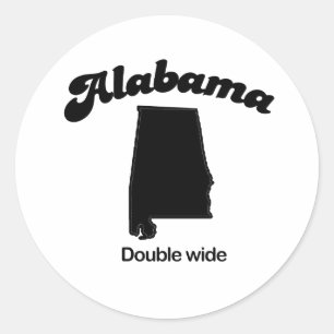 Sticker Rond Moto Alabama - Double Large