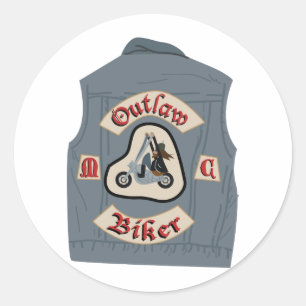 Sticker Rond Moto Club Vacances