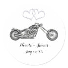 Moto & Coeurs Argent Biker Mariage Favoriser