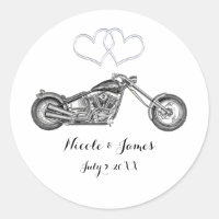 Moto & Coeurs Argent Biker Mariage Favoriser