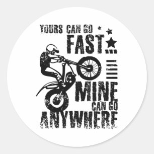 Sticker Rond Moto d'essai rapide