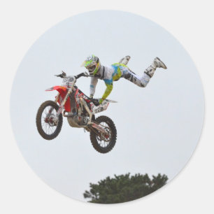 Sticker Rond Motocross extrême