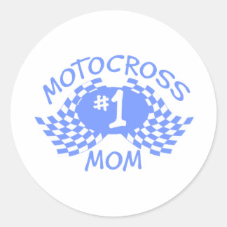 Sticker Rond Motocross Maman