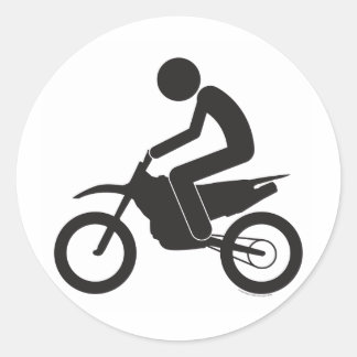 Sticker Rond Motocross-T