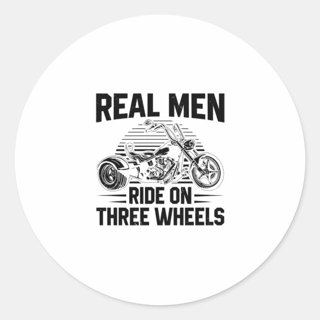 Sticker Rond Motocyclette Trike | Trikes Triker Motorcycles Cad (Devant)