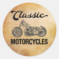 Motocyclettes classiques motard vintage
