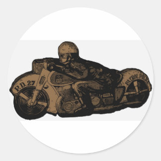 Sticker Rond motoman