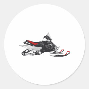 Sticker Rond Motoneige
