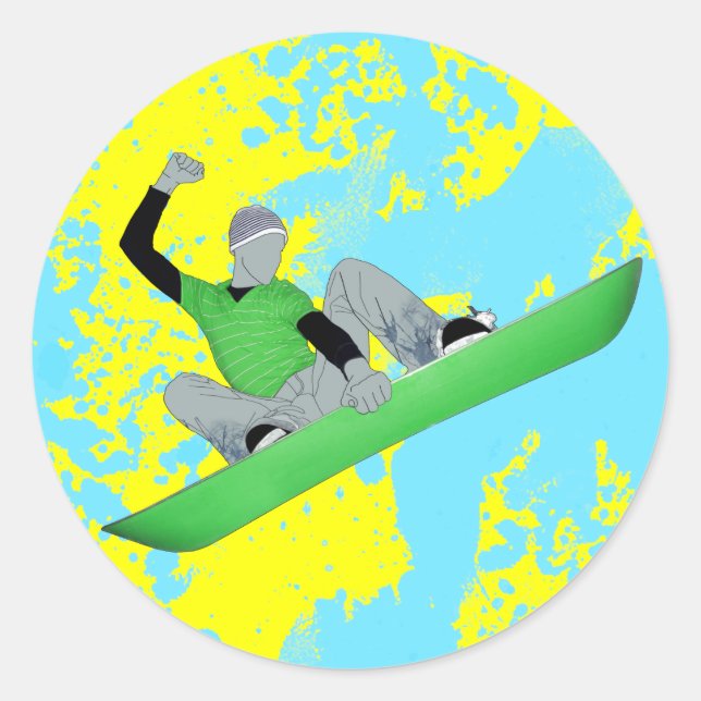 Sticker Rond motoneige. (Devant)