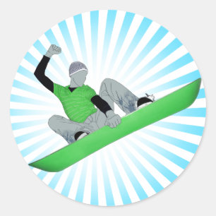 Sticker Rond motoneige.
